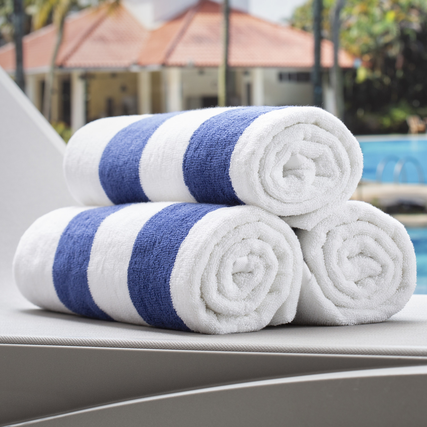 Westpoint Martex White Pool Towel, Beach Towel